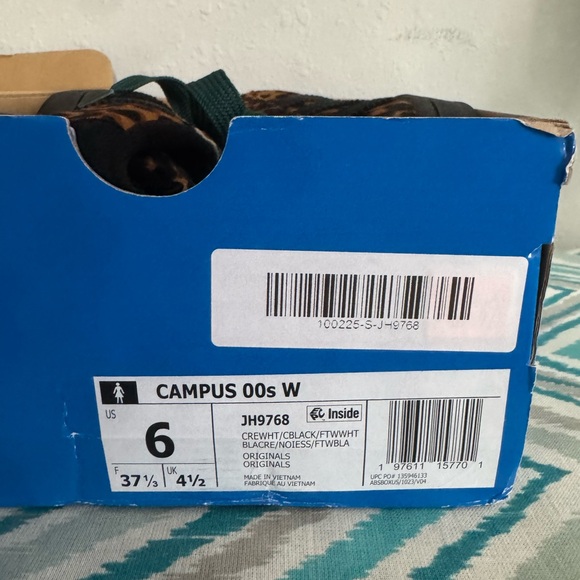 Brand New WT Adidas Campus 00s Cheetah Print with Real Fur - Picture 7 of 8